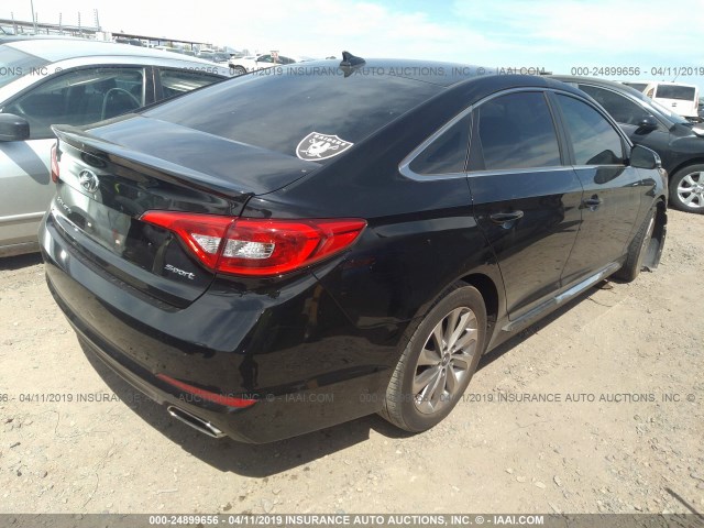 5NPE34AF0HH454478 - 2017 HYUNDAI SONATA SPORT/LIMITED BLACK photo 4