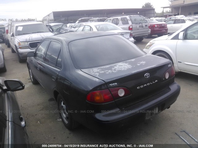 1NXBR12E21Z541604 - 2001 TOYOTA COROLLA CE/LE/S BLACK photo 3