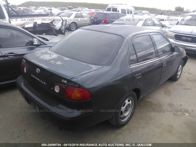 1NXBR12E21Z541604 - 2001 TOYOTA COROLLA CE/LE/S BLACK photo 4