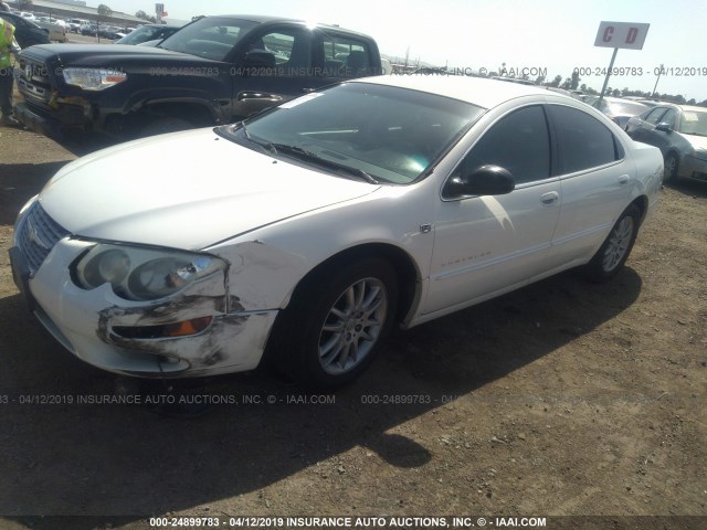 2C3HE66G41H698609 - 2001 CHRYSLER 300M WHITE photo 2