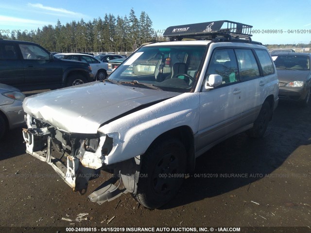 JF1SF6350XH747620 - 1999 SUBARU FORESTER L WHITE photo 2