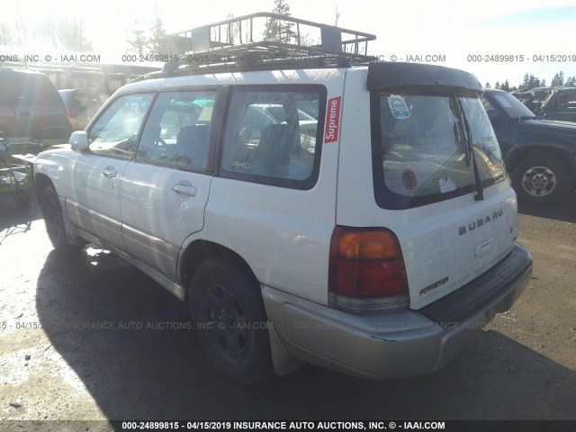 JF1SF6350XH747620 - 1999 SUBARU FORESTER L WHITE photo 3