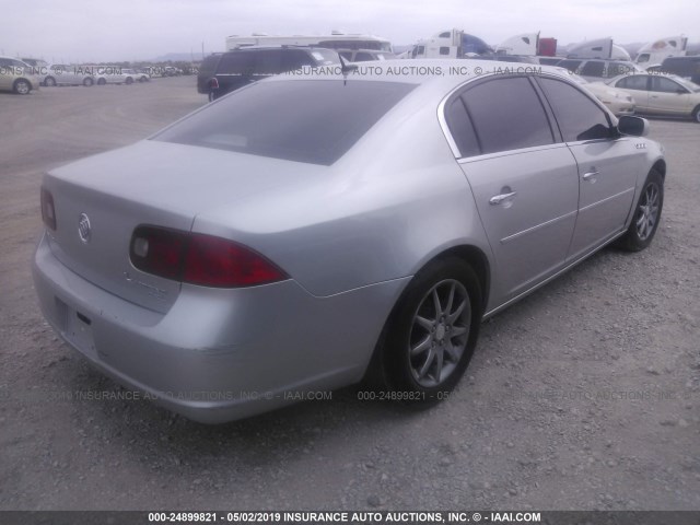 1G4HD57207U109553 - 2007 BUICK LUCERNE CXL SILVER photo 4