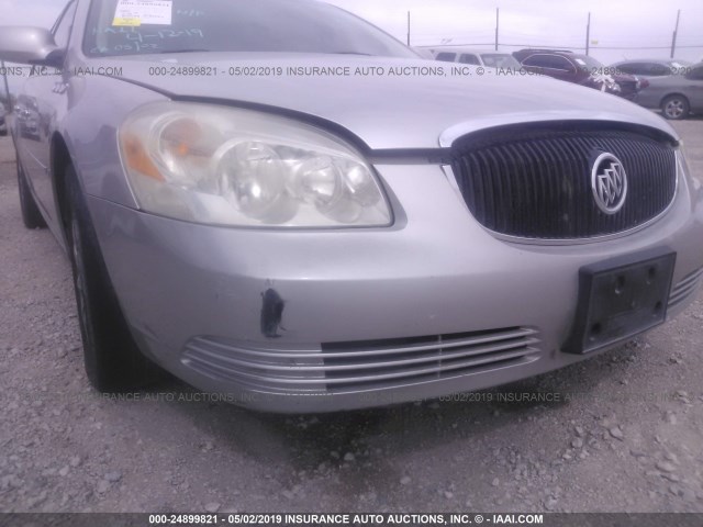 1G4HD57207U109553 - 2007 BUICK LUCERNE CXL SILVER photo 6