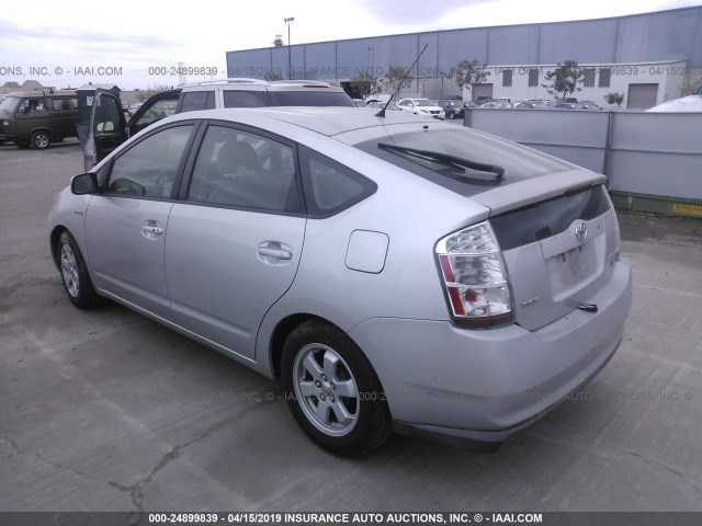 JTDKB20U677583645 - 2007 TOYOTA PRIUS SILVER photo 3