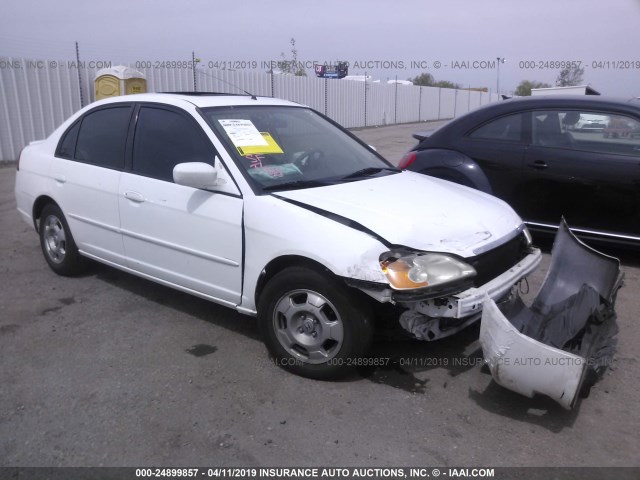 JHMES96683S026160 - 2003 HONDA CIVIC HYBRID WHITE photo 1