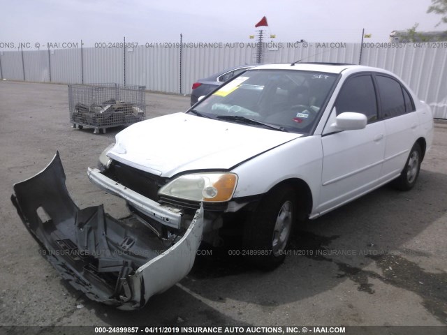 JHMES96683S026160 - 2003 HONDA CIVIC HYBRID WHITE photo 2