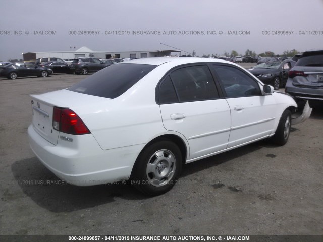 JHMES96683S026160 - 2003 HONDA CIVIC HYBRID WHITE photo 4