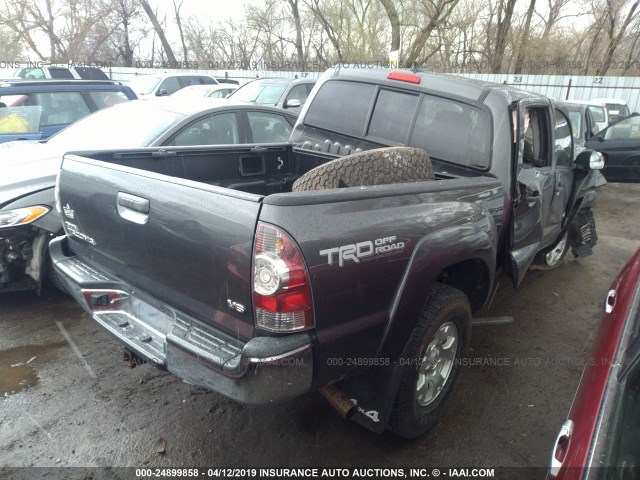 5TFLU4EN8CX046488 - 2012 TOYOTA TACOMA DOUBLE CAB 灰色 照片 4