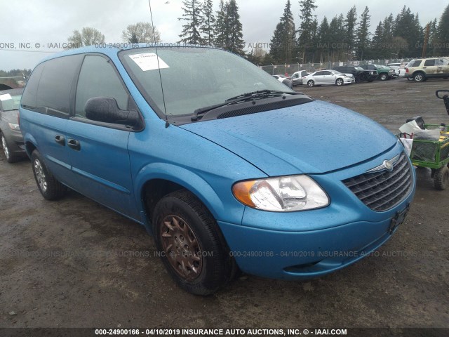 1C4GJ25BX2B613509 - 2002 CHRYSLER VOYAGER BLUE photo 1