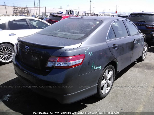 4T1BF3EK8AU089583 - 2010 TOYOTA CAMRY SE/LE/XLE GRAY photo 4