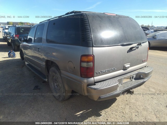 1GKFK66U71J201640 - 2001 GMC DENALI XL K1500 Pewter photo 3