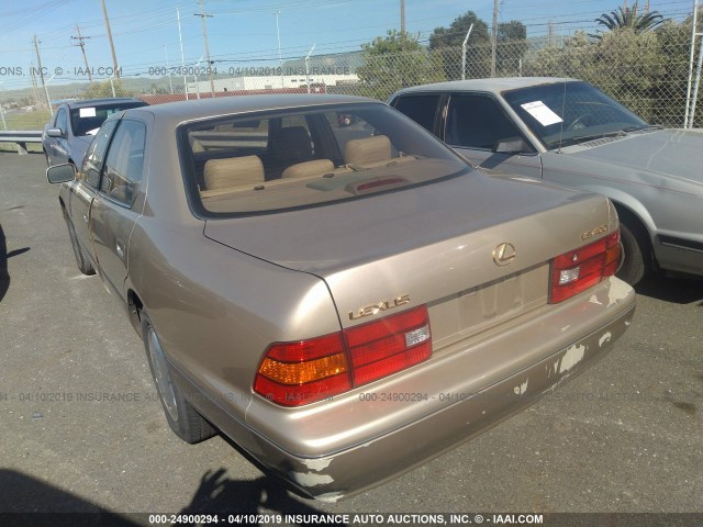 JT8BH28F4Y0167753 - 2000 LEXUS LS 400 GOLD photo 3