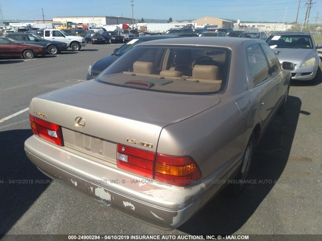 JT8BH28F4Y0167753 - 2000 LEXUS LS 400 GOLD photo 4