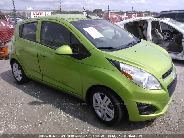 KL8CB6S90EC495093 - 2014 CHEVROLET SPARK LS GREEN photo 1