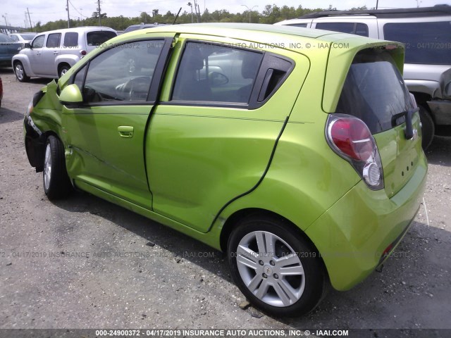 KL8CB6S90EC495093 - 2014 CHEVROLET SPARK LS GREEN photo 3