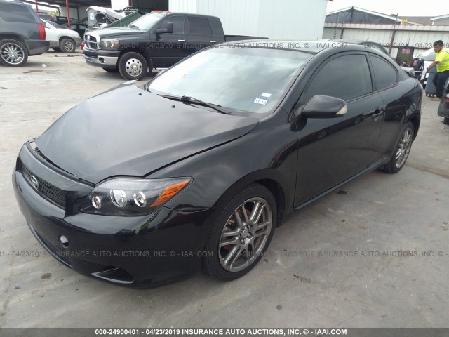 JTKDE3B79A0307465 - 2010 TOYOTA SCION TC BLACK photo 2