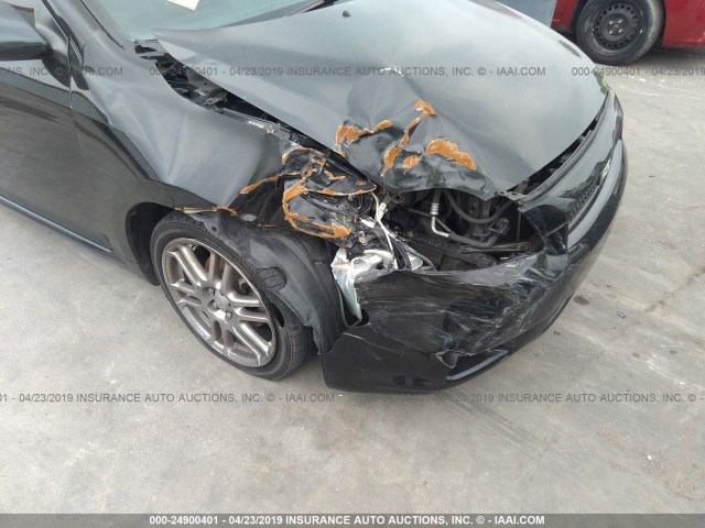 JTKDE3B79A0307465 - 2010 TOYOTA SCION TC BLACK photo 6