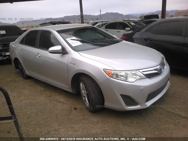 4T1BD1FK5EU113238 - 2014 TOYOTA CAMRY HYBRID/LE/XLE SILVER photo 1