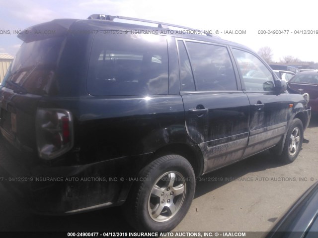 2HKYF186X7H516718 - 2007 HONDA PILOT EXL შავი ფოტო 3