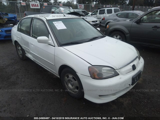 JHMES96643S018072 - 2003 HONDA CIVIC HYBRID WHITE photo 1