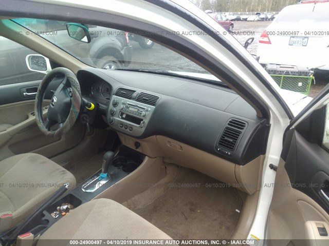 JHMES96643S018072 - 2003 HONDA CIVIC HYBRID WHITE photo 5