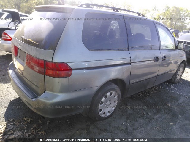 2HKRL18521H559445 - 2001 HONDA ODYSSEY LX GRAY photo 4