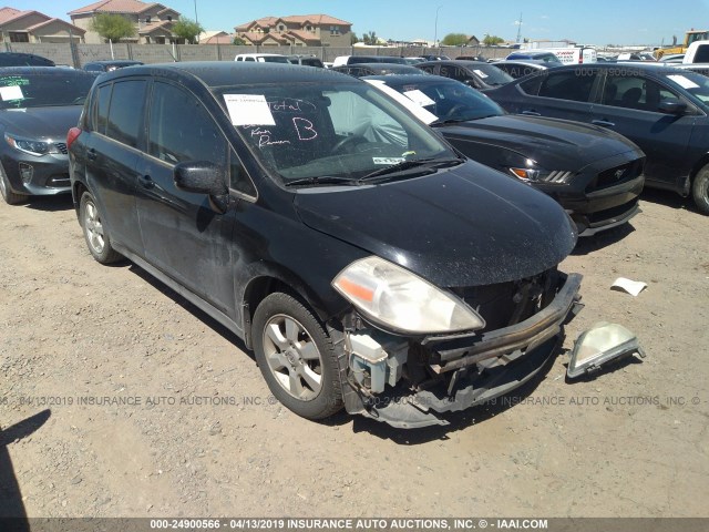 3N1BC13E37L397474 - 2007 NISSAN VERSA S/SL BLACK photo 1