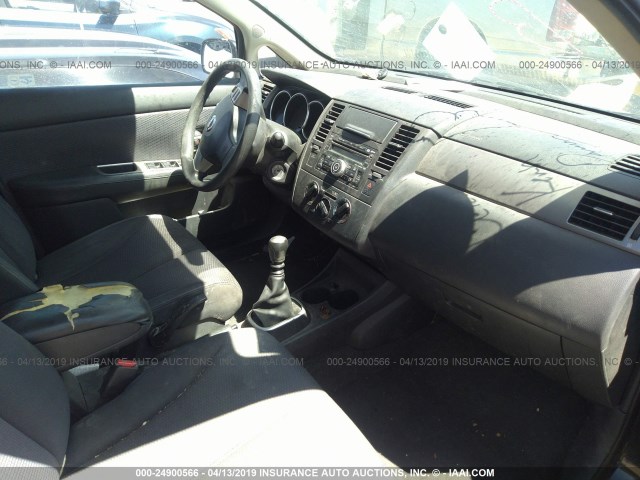 3N1BC13E37L397474 - 2007 NISSAN VERSA S/SL BLACK photo 5