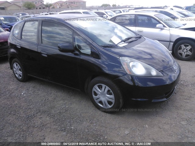 JHMGE87299S038185 - 2009 HONDA FIT BLACK photo 1