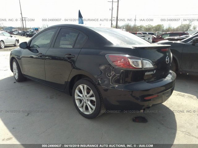 JM1BL1U55B1415890 - 2011 MAZDA 3 S BLACK photo 3