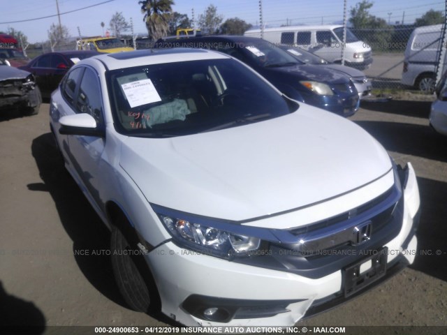 2HGFC1F72HH655569 - 2017 HONDA CIVIC EXL WHITE photo 1