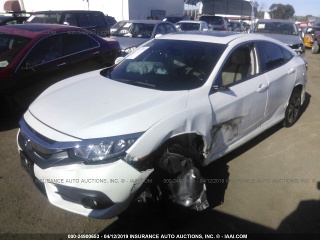 2HGFC1F72HH655569 - 2017 HONDA CIVIC EXL WHITE photo 2