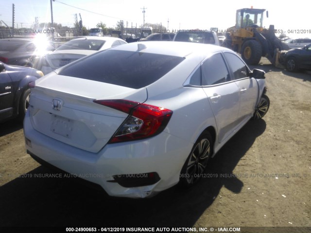 2HGFC1F72HH655569 - 2017 HONDA CIVIC EXL WHITE photo 4