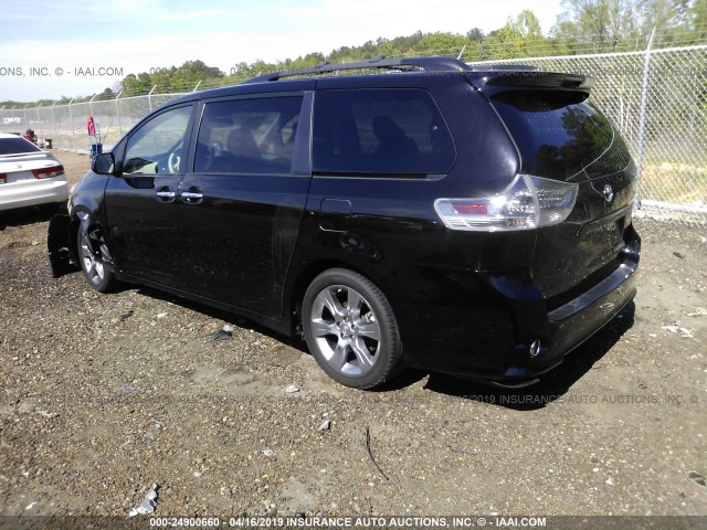 5TDXK3DC7ES473557 - 2014 TOYOTA SIENNA SPORT BLACK photo 3