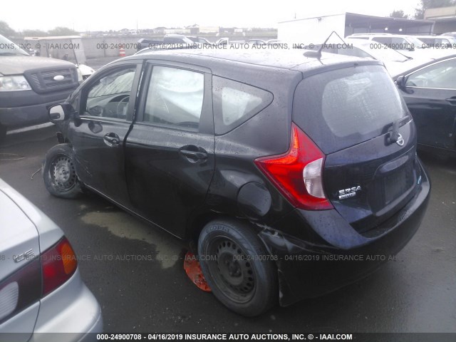 3N1CE2CP5EL433717 - 2014 NISSAN VERSA NOTE S/S PLUS/SV/SL BLACK photo 3