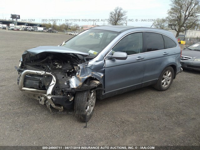 JHLRE48759C017392 - 2009 HONDA CR-V Light Blue photo 2