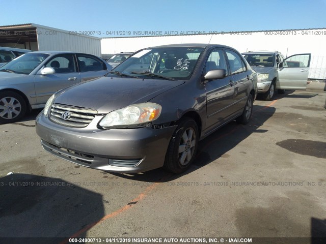 1NXBR32E03Z074617 - 2003 TOYOTA COROLLA CE/LE/S GRAY photo 2