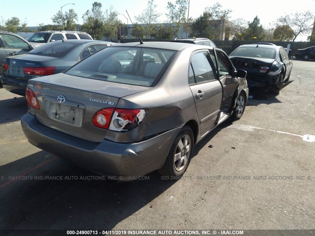 1NXBR32E03Z074617 - 2003 TOYOTA COROLLA CE/LE/S GRAY photo 4