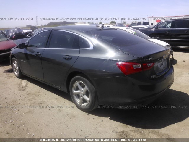 1G1ZB5ST2HF180184 - 2017 CHEVROLET MALIBU LS GRAY photo 3