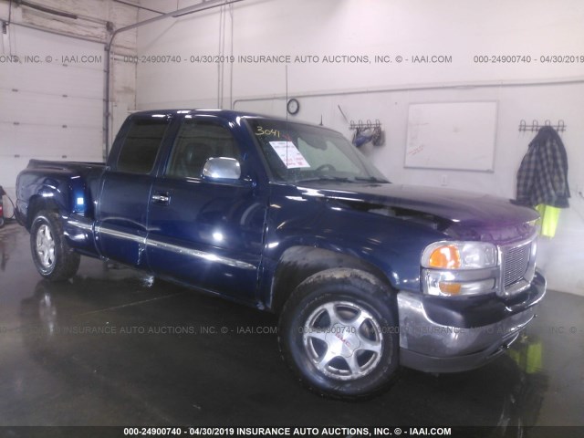 1GTEK19T52Z201037 - 2002 GMC NEW SIERRA K1500 BLUE photo 1