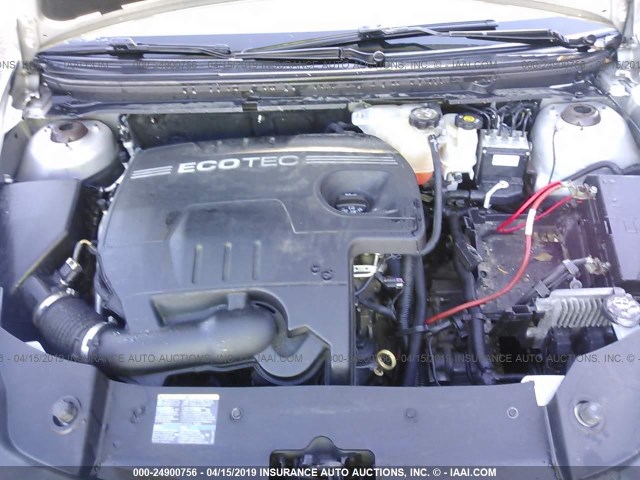 1G1ZB5EB7AF118448 - 2010 CHEVROLET MALIBU LS SILVER photo 10