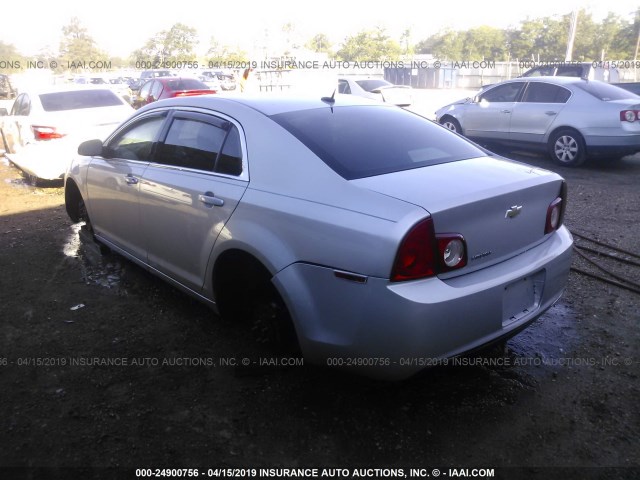 1G1ZB5EB7AF118448 - 2010 CHEVROLET MALIBU LS SILVER photo 3