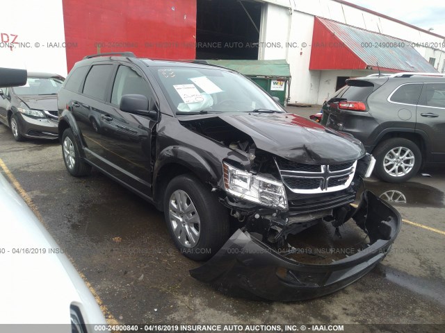 3C4PDCAB9HT557105 - 2017 DODGE JOURNEY SE GRAY photo 1