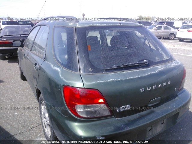 JF1GG655X2H818735 - 2002 SUBARU IMPREZA TS GREEN photo 3