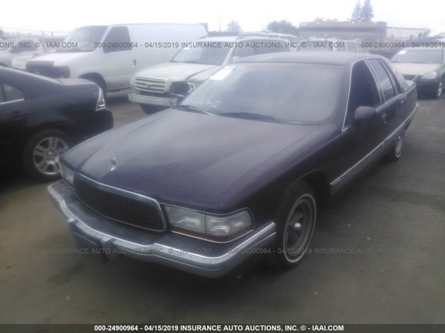 1G4BT5375PR406881 - 1993 BUICK ROADMASTER LIMITED PURPLE photo 2