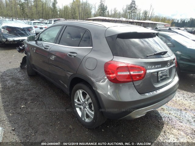 WDCTG4GBXFJ081125 - 2015 MERCEDES-BENZ GLA 250 4MATIC GRAY photo 3