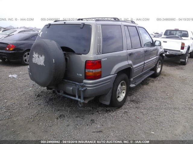 1J4GZ48Y9WC355952 - 1998 JEEP GRAND CHEROKEE LAREDO/SPECIAL GRAY photo 4