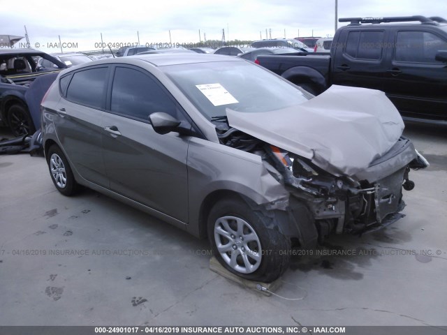 KMHCT5AEXDU066657 - 2013 HYUNDAI ACCENT GLS/GS BROWN photo 1