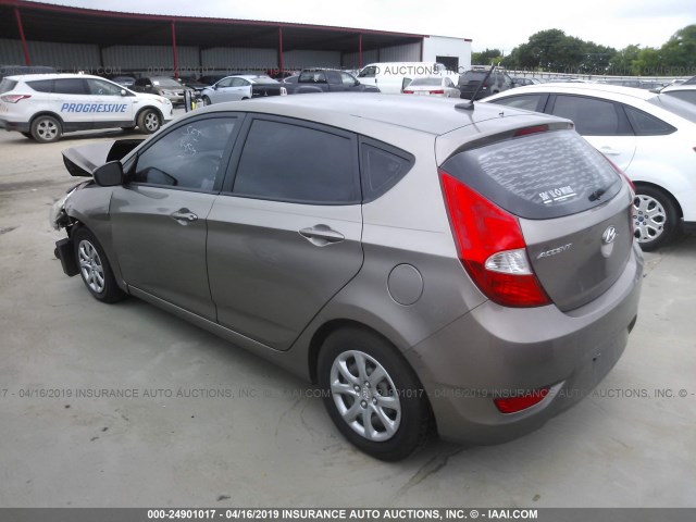 KMHCT5AEXDU066657 - 2013 HYUNDAI ACCENT GLS/GS BROWN photo 3